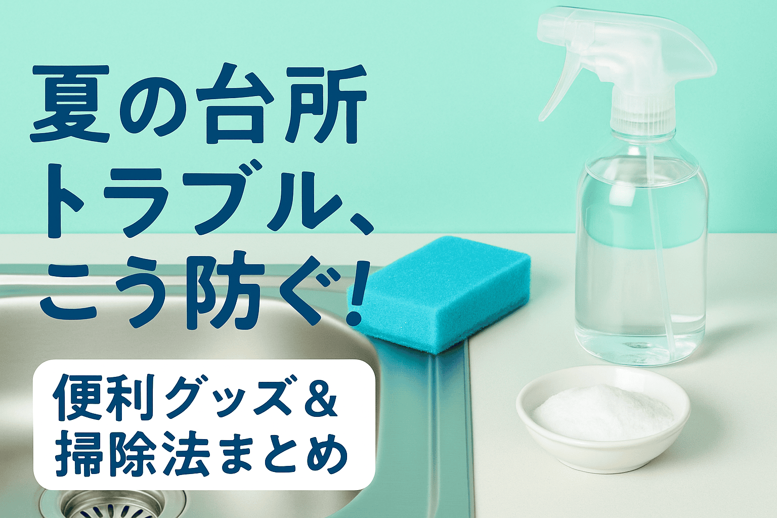 夏の台所、ぬめり・カビ・臭いを防ぐ！お悩み別リセット＆便利グッズ集【完全保存版！】
