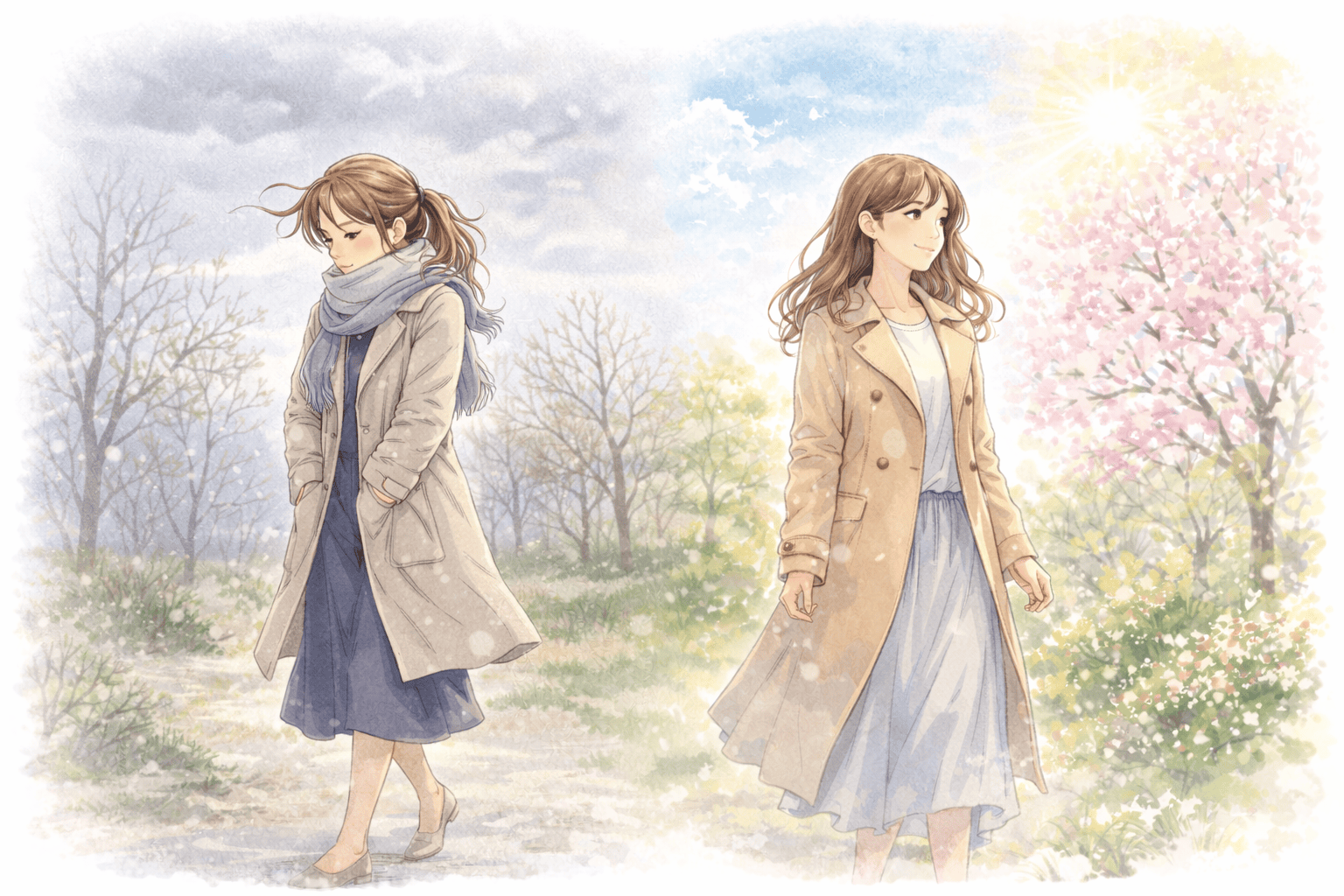 【2026年の春】三寒四温と寒の戻り｜いつ暖かくなる？ダウンは何度まで？