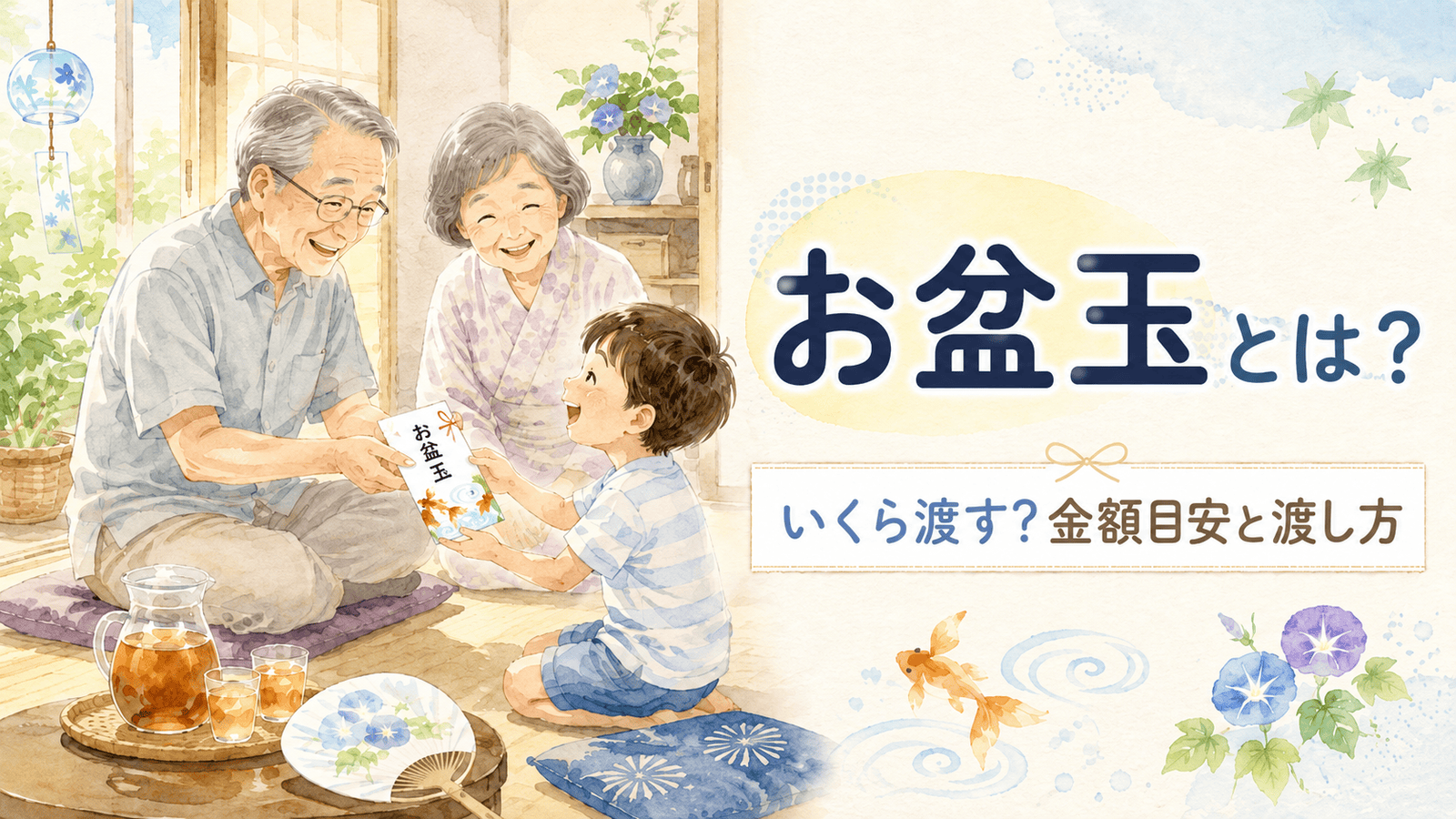 【2026年版】お盆玉とは？いくら渡す？子ども・孫への金額目安と渡し方    