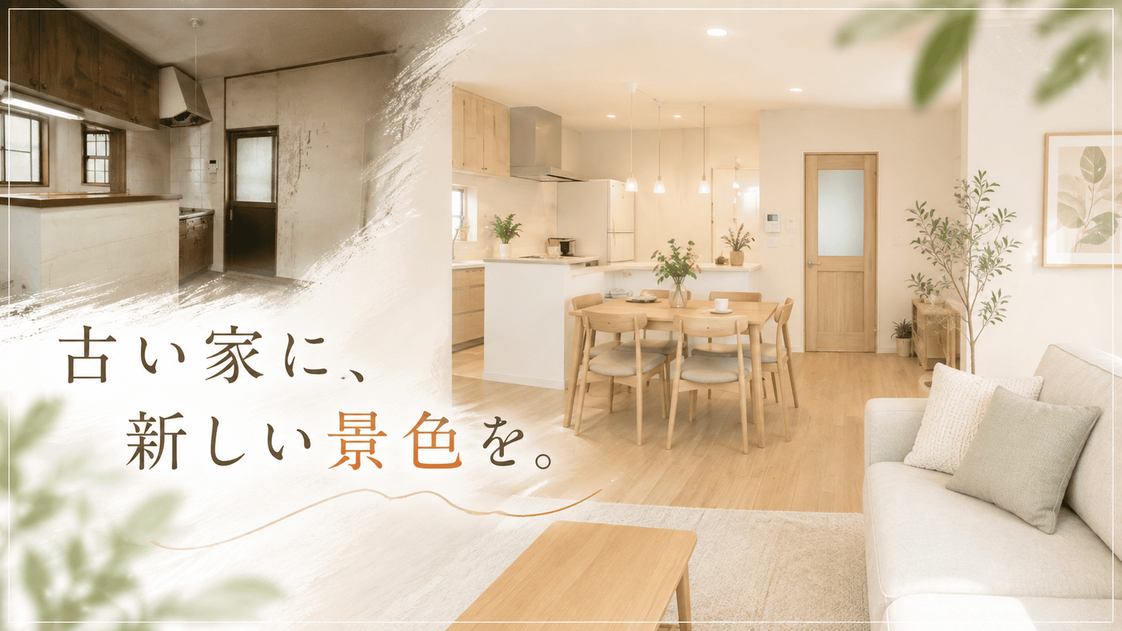 “古い家に、新しい景色を” 戸建てリフォームの予算別ビフォーアフター  